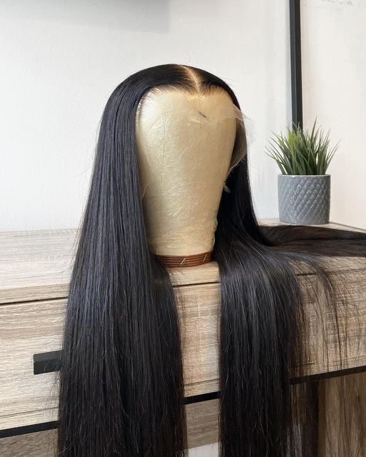 👩‍🦳 Straight Hair Wig – 26 inch, 13x6 Frontal, 100% Human Hair
